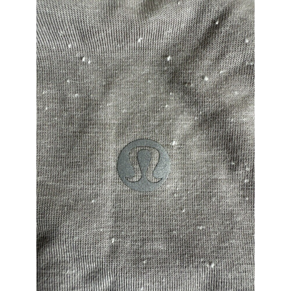 Lululemon Gray Racerback Tank Top Size M Lightweight Split Hem Athletic Yog